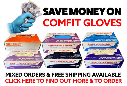 Save money on Comfit glove orders during March.