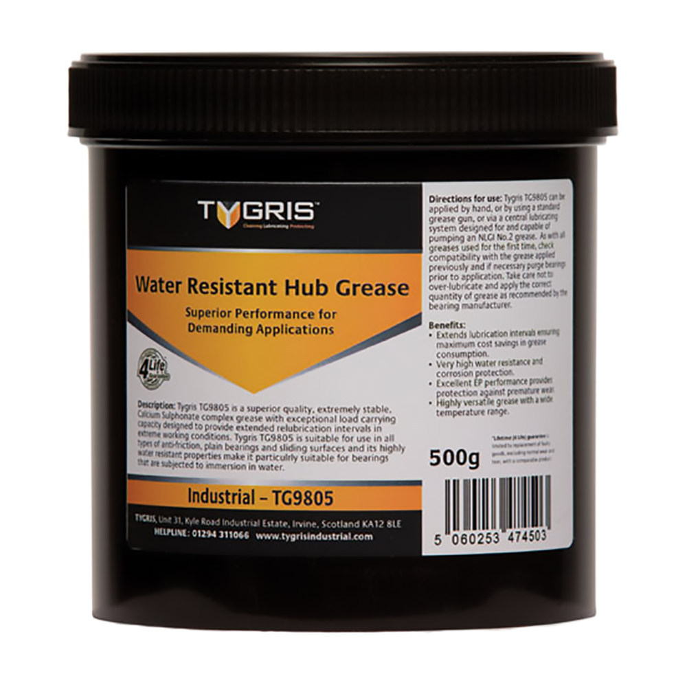 TYGRIS Water Resistant Hub Grease 500g - TG9805 - Box of 12